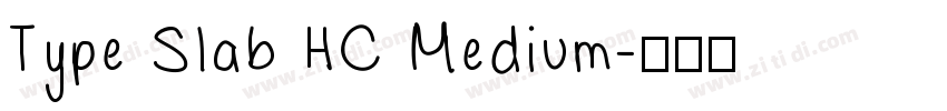 Type Slab HC Medium字体转换
